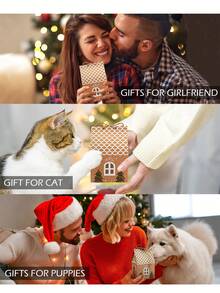 20 Peças Pequenas Caixas de Presente de Natal com Corda de Juta, Pequenas Caixas de Presente de Festa de Natal, Sacolas de Presente, Pequenas Caixas de Presente de Natal, Caixas de Papel Kraft de Natal, Sacolas de Presente em Forma de Casa Pequena, Decorações de Lembrancinhas de Festa, Caixas de Presente de Casamento, Presentes de Natal, Ano Novo e Inverno, Ideal para o Natal