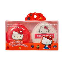 Miniso 2个装 Sanrio Hello Kitty 超大号棉花糖质地化妆海绵粉扑，带收纳盒，柔软亲肤，快速上妆工具（1个）