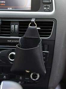 1Pc Car Air Outlet Storage Bag Vehicle Dashboard Pocket Organizer For Phone Power Bank Keys Money Cards Glasses Sunglasses Double Layer Car Accessories Interior Organization - Multicolor - View 4