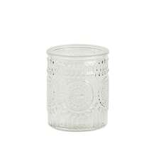 12pcs Vintage Nordic Style Sunflower Glass Candle Holders, Romantic Atmosphere Tabletop Decor Candle Cups, Suitable For Wedding, Dining Table Decoration