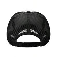 1pc Caterpillar 100 Years Logo Baseball Cap - Lightweight Stretch Fit, Adjustable Snapback Closure, Durable All-Season Truck Driver Hat For Cat Fans & Workers, Retro Style Cap - 黑色 - 查看 2