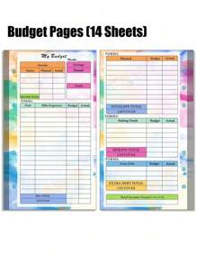 82 Sheets Budget Planner Refill With Binder Pocket, Rulers, And 6-Hole Loose Leaf Paper - Monthly And Weekly Pages Included Back To School