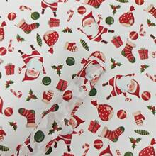 15/40 Sheets, Santa Claus And Christmas Gift Pattern Thin Paper, Santa Claus, Christmas Gift, Christmas Stocking, Colorful Lights, Christmas Leaves - 19.69inch*13.78inch, Handmade Packaging Paper, Easy-To-Fade Items Protection, Gift Box Filling, Party Decorations - Christmas Style Design, Holiday Packaging, Packaging, Christmas Decoration, Holiday Decoration