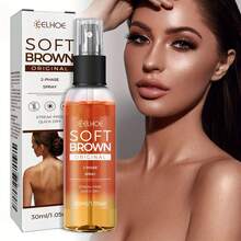 Spray bronceador sin sol marrón suave, marrón medio suave, apto para el cuidado diario de la piel, baja sensibilidad. - 1 pieza - Ver 2