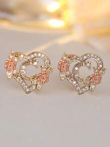 Tsnamer 1 对心形首字母耳钉，适合女孩女士，心形雕刻 26 个字母 A-Z 个性化名字花耳环，适合日常情人节母亲节珠宝生日礼物情人节、妈妈、母亲、母亲节、礼物 - 耳環 - 查看 32