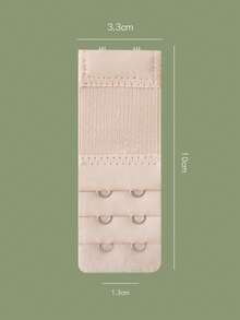 3 件弹性胸罩延长钩，内衣胸罩带延长钩，女士胸罩肩带延长钩 - 米色 - 查看 3