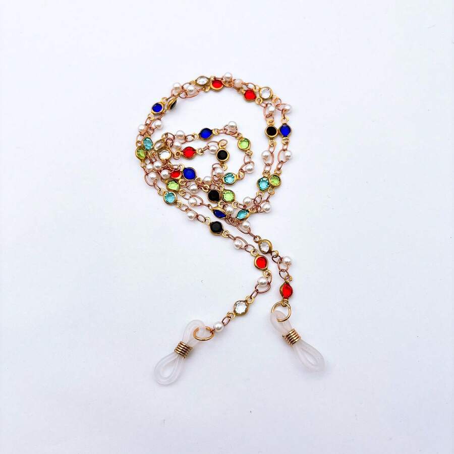 Delicate Colorful Eyeglass Cord Safety Chain Fashion/New - Colorful - View 1