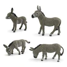 Educational And Scientific Ornaments, Donkey Family Study Animal Model Ornaments, Little Donkey, Solid Model Desktop Ornaments, Walking Donkey