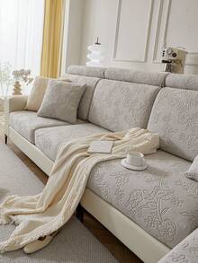 1 szt. Nowoczesny, świeży styl, modny nadruk, polarowy pokrowiec na sofę, elastyczny, uniwersalny pokrowiec na poduszkę na sofę, prosty i nowoczesny, antypoślizgowy pokrowiec na sofę, odpowiedni na sofy w kształcie litery L i sofy 1/2/3/4-osobowe, idealny do sypialni, salonu, biura, wystroju wnętrz, odpowiedni na każdą porę roku