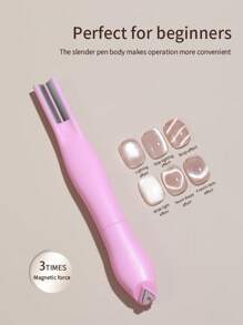 annies 粉色强力爱心猫眼磁铁心形蛇纹2025新款可拆卸美甲工具猫眼磁铁1个/3个装 - 彩色 - 查看 5