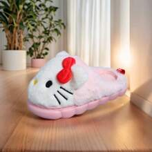 Sanrio Sanrio Hello Kitty Cartoon Sanrio Hello Kitty Cartoon Plush Slippers,Furry Slippers,Fluffy Slippers For Child & Youth & Girl - Cozy & Warm, Cartoon Shoes, Non-Slip Sole With Cute, Sanrio Characters Hello Kitty, Cinnamoroll Designs - Perfect For Indoor Lounging For Winter For Child & Youth & Girl - Cozy & Warm, Cartoon Shoes, Non-Slip Sole With Cute, Sanrio Characters Hello Kitty, Cinnamoroll Designs - Perfect For Indoor Lounging For Winter