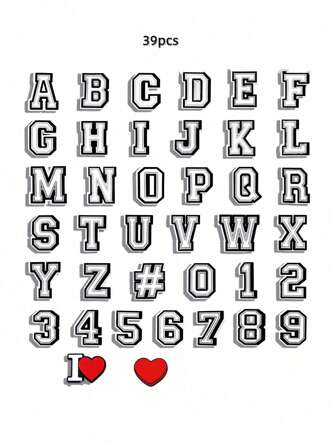 Alphabet & Number Soft Rubber Shoe Charms, DIY Decorative Accessories Suitable For Students Back To School, Friends Gifts, Hollow Out Clogs Shoes Flower Decor, Casual Versatile, Shoes Accessories Gift Ideas