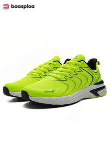 baasploa Giày chạy bộ nam, giày đi bộ nhẹ, giày thể thao ngoài trời nam thời trang thoáng khí bằng lưới, giày thể thao chạy bộ tennis mùa xuân, giày ngoài trời, giày thể thao, giày học sinh, giày chạy bộ kiểu retro, giày casual kiểu retro (Nếu bàn chân của bạn rộng hơn, vui lòng chọn lớn hơn một cỡ) - màu xanh lá - Xem 8