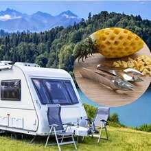 Stainless Steel Pineapple Corer, Multifunctional Fruit Strawberry Corer, Kitchen Tool For Easy Peeling And Slicing, Pineapple Corer And Slicer - 銀色 - 查看 4