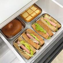 Caja de almuerzo portátil de acero inoxidable 304, caja bento hermética a prueba de fugas para ensalada de frutas, recipiente de almacenamiento de alimentos resistente al frío y al calor, caja conservadora de frescura, contenedores de almuerzo de gran capacidad, aptos para refrigerador y microondas, adecuados para uso estudiantil y adulto en la escuela, la oficina, campamentos al aire libre, picnics y viajes