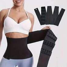 Đai tập eo điều chỉnh được, đai kiểm soát cơ bụng, thiết kế unisex, thấm hút mồ hôi, phù hợp cho tập thể dục, nâng tạ. - màu đen - Xem 3