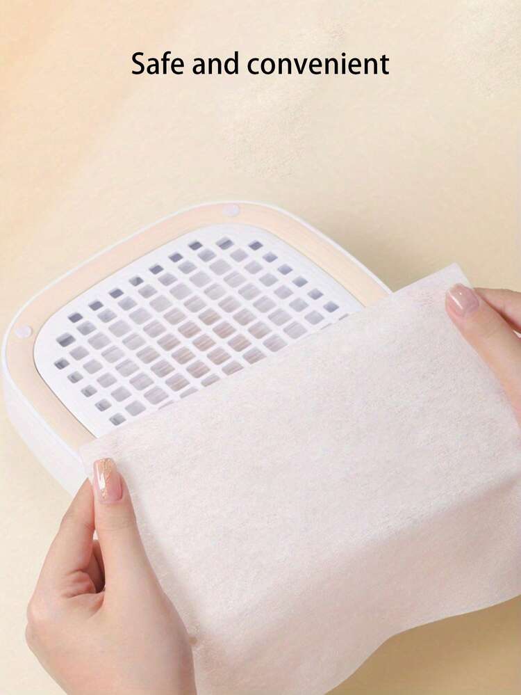 300/200/100 piezas Filtro de algodón desechable para recoger el polvo de uñas, Almohadilla de filtro de polvo no tejida recortable, Paño sin pelusa para uñas, Herramientas de arte de uñas - Multicolor - Añade 3