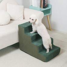 Premium Adjustable Pet Stairs Designed For Dogs And Cats - With Non-Slip Base And Removable Cover For Easy Cleaning, Lightweight Climbing Solution Suitable For All Ages - Multicolor - View 13