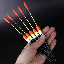 FTK 10pcs Set 0.0529 Oz/0.0705 Oz/0.0882 Oz Fishing Float Set, Mixed Size Carp Floats, Black And Yellow Colours - Multicolor - View 5