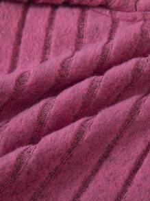 2 piezas Conjunto de Moda para Niñas, Otoño/Invierno - Blusa de Manga Larga con Cuello Peter Pan y Pantalones Anchos con Parche de Encaje Elegante, Lindo y Femenino