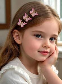 Set de 15 piezas de pasadores para el cabello con diseño de mariposa lindos para niñas, multicolor de alta calidad, dulces y elegantes, versátiles para uso diario