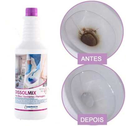 Limpa Vaso Sanitario Dissolmix Limpa Piso 1L Envio Rapido