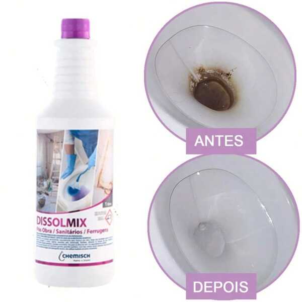 Limpa Vaso Sanitario Dissolmix Limpa Piso 1L Envio Rapido