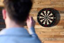 Hy-Pro Topflight Dartboard - Dart Board Set, 6x 18g Steel Tip Darts, Staple Free Bulls Eye - Black - View 3