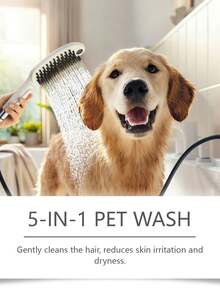 5-In-1 Pet Shampoo With Plant Extracts, Nourishing & Detangling, Suitable For Dogs & Cats