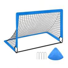 Football Training Door - 4' X 3' Soccer Goals For Backyard - Portable Soccer Goal Training Equipment - Foldable Rebound Outdoor Soccer Goal Training Net - Pop Up Soccer Net For Soccer Ball Practice Suitable For Indoor And Outdoor, Family, Youth, Adult Folding Goals - Team Games - Sports Soccer Goal Set, Easy To Carry And Install
