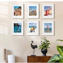 3 Stück/5 Stück/10 Stück Set Holzbilderrahmen für Fotowand 10X15 15X20 20X25 A4 Bilderrahmen für Tischaufstellung und Wandmontage Foto Dekoration Erinnerungsgeschenk