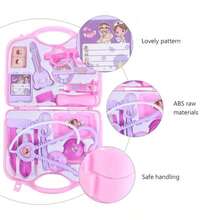 儿童角色扮演教育医生盒套装 3 岁以上儿童医疗套装玩具（15 件）、医生、医生玩具、儿童玩具、儿童玩具、玩具>其他儿童装扮、儿童化妆、最佳医生、医院套装、幼儿医生套装、医生套装、医生玩具、玩具 - 彩色 - 查看 3