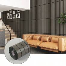 1卷3D仿木纹墙板，自粘乙烯基墙纸卷，适用于墙壁和天花板，易于剥离和粘贴墙贴，客厅、餐厅、办公室、卧室装饰