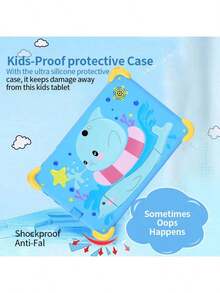 4GB RAM + 64GB ROM / Tableta de 7 pulgadas / Quad-Core 1.3GHz / Android 13 MTK8321 / Pantalla IPS HD 1280x800 / Cámara 2MP + 5MP / Batería grande de 4000mAh / Compatible con WiFi, control parental, educación y juegos