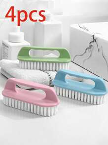 1件多色可选家用塑料洗衣刷多功能洗脸盆刷鞋刷衣板刷清洁刷硬毛板刷居家必备 - 彩色 - 查看 21