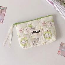 Cartoon Bear Quilted Coin Purse, Cute Mini Makeup Pouch, Bluetooth Earphone Case, Multi-Function Portable Coin Wallet - Multicolor - View 7