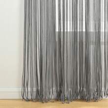 LUSH DECOR Boho Macrame Tassel Cotton Window Curtain/RoomDivider/WeddingBackdrop/WallDecor Neutral Single 40X84 Halloween-Fall Decor-Room Decor - Gray - 查看 5