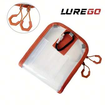 LUREGO Small Squid Jig Storage Bag | Multi-Color Options | Hanging Carabiner Clip & Tackle Organizer- Portable For Fishing Lure Accessories