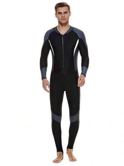 Shark Bat One-Piece Swimsuit Men's Sunscreen Suit Surfing Jellyfish Suit Diving Suit Men's Snorkeling Equipment