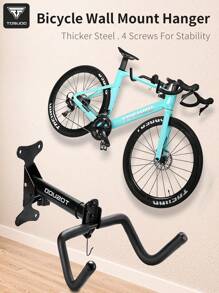 Soporte de pared para bicicleta TOSUOD de uso intensivo - Ganchos ajustables de varios ángulos para bicicletas de montaña/carretera, construcción de fibra de carbono y acero, almacenamiento de bicicletas para interiores/exteriores para garaje, apartamento, hogar