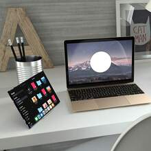 1pc Acrylic Bookshelf, Transparent Book Stand, Book Holder, Minimalist Creative Student Book Display Rack - Multicolor - View 3