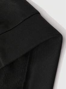 Lonblece 男士半拉链/四分之一拉链卫衣，黑白拼接赛车号码图案印花，休闲四分之一拉链套头衫，秋季款，长袖上衣