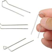 100 piezas de alfileres florales, alfileres en U florales de 1.7 pulgadas, alfileres pequeños para manualidades, plantas, helechos, para ramos de flores, espuma, coronas de paja, suministros para arreglos florales, proyectos de costura DIY