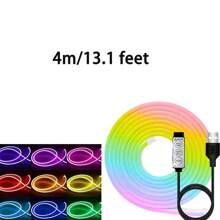 1m/3.28 英尺、2m/6.56 英尺、3m/9.84 英尺、4m/13.1 英尺、5m/16.4 英尺霓虹灯房间装饰、婚礼装饰、USB 电源、3 键控制、LED 霓虹灯个性化节日礼物、卧室装饰、家居装饰 USB LED 灯、生日礼物、卧室 LED 灯、LED 夜灯、房间装饰、节日装饰、墙壁装饰、电视背景装饰、派对装饰、室内装饰灯带 - 彩色光 - 查看 13