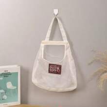 1 包悬挂式网状收纳袋 - 轻质面料壁挂式收纳袋，适用于内衣袜子 - 包括挂钩、门衣柜空间节省器，适用于秋季家居装饰，适用于旅行收纳袋、化妆包、化妆包、度假收纳袋