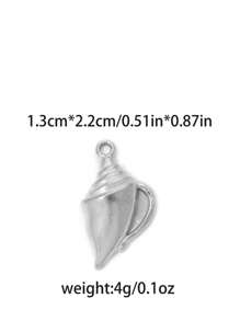 1 pieza/paquete Accesorio de verano estilo playa de acero inoxidable 304 con elementos múltiples como concha, tortuga, caracol - Oro; Acero - Ver 12