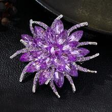 1pc - 7 Color Options Elegant Vintage Zinc Alloy Brooch, Suitable For Women's Daily, Party, DIY, Holiday Gift - XD7938 - View 8