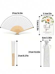 3/15/30pcs/Set Pink Wedding Paper Fan Set | Ladies' Folding Fans With Thank You Tags And Tulle Bags - Bridesmaid Gifts, Bridal Dance Props, Wedding Decorations, Party Accessories, Bachelor Party Photo Props, Perfect Wedding Favors