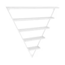 SENDERPICK Wall-Mounted Nail Polish Racks Triangular Nail Polish Racks 5-Tier Display Racks For Cosmetics - White - View 7