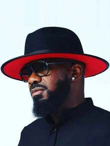 1 件男女通用宽边双色帽，时尚百搭软呢帽，适合年轻男女，适合户外骑行、西部主题派对、订婚派对、角色扮演、毕业典礼、化妆舞会、节日、生日庆典、音乐节、日常使用 - 彩色 - 查看 1